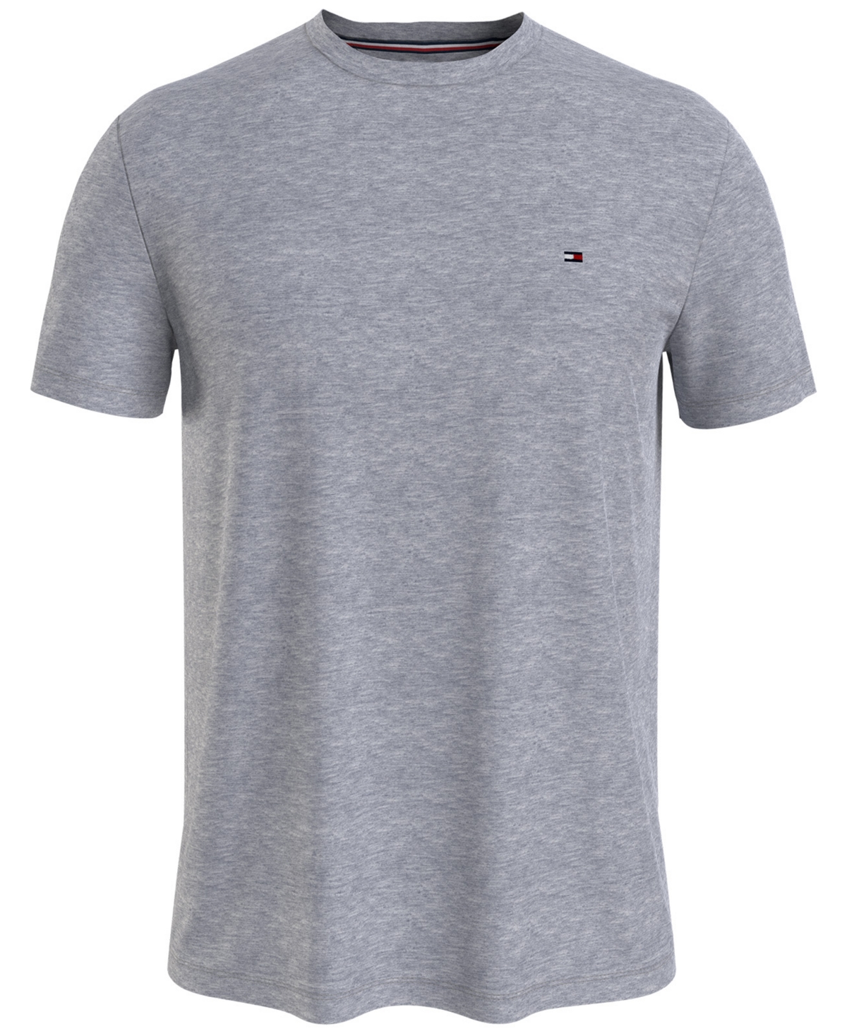 Tommy Hilfiger Men's Stretch Cotton Slim-fit T-shirt In Cloud Heather