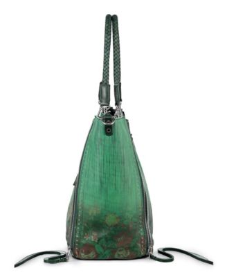 Women's Barracuda Hand Painted Clasp Closure Tote Bag