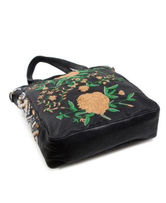 Women's Flora Soul Hand-Embroidery Tote Bag