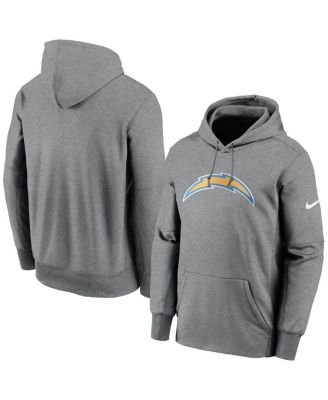 Nike Men's Heathered Charcoal San Francisco 49ers Primary Logo Therma Pullover Hoodie - Heather Charcoal