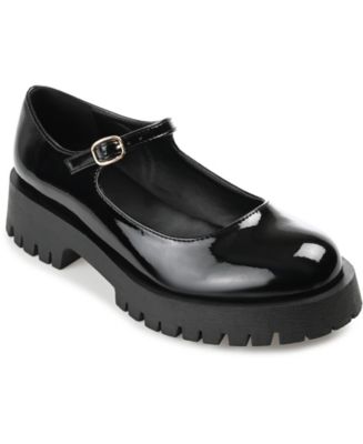 Journee Collection Kamie Mary Jane Platform Flat in Purple | Lyst