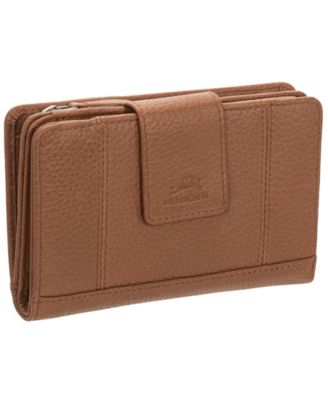 Women's Pebbled Collection RFID Secure Clutch Wallet