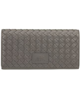 Women's Basket Weave Collection RFID Secure Trifold Wallet