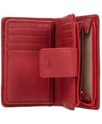 Women's Pebbled Collection RFID Secure Clutch Wallet