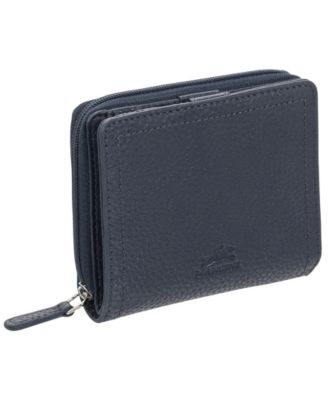 Women's Pebbled Collection RFID Secure Mini Clutch Wallet