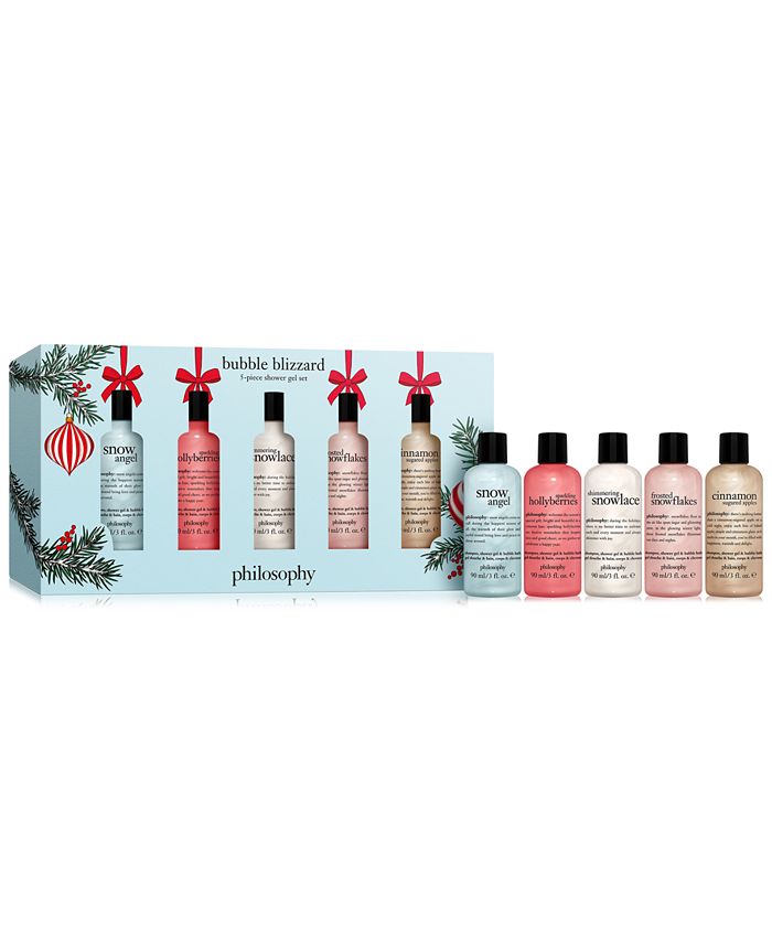 Philosophy 5 Pc Bubble Blizzard Shower Gel Set Macys 