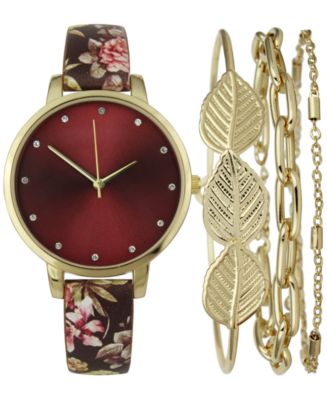 Womens INC International Concepts Yellow And White Floral Watch & Bracelets Set The 18 Best Watches for Women, According to an Editor | Who  main image 4