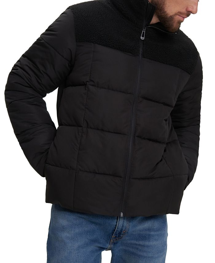 Noize fleece puffer coat top