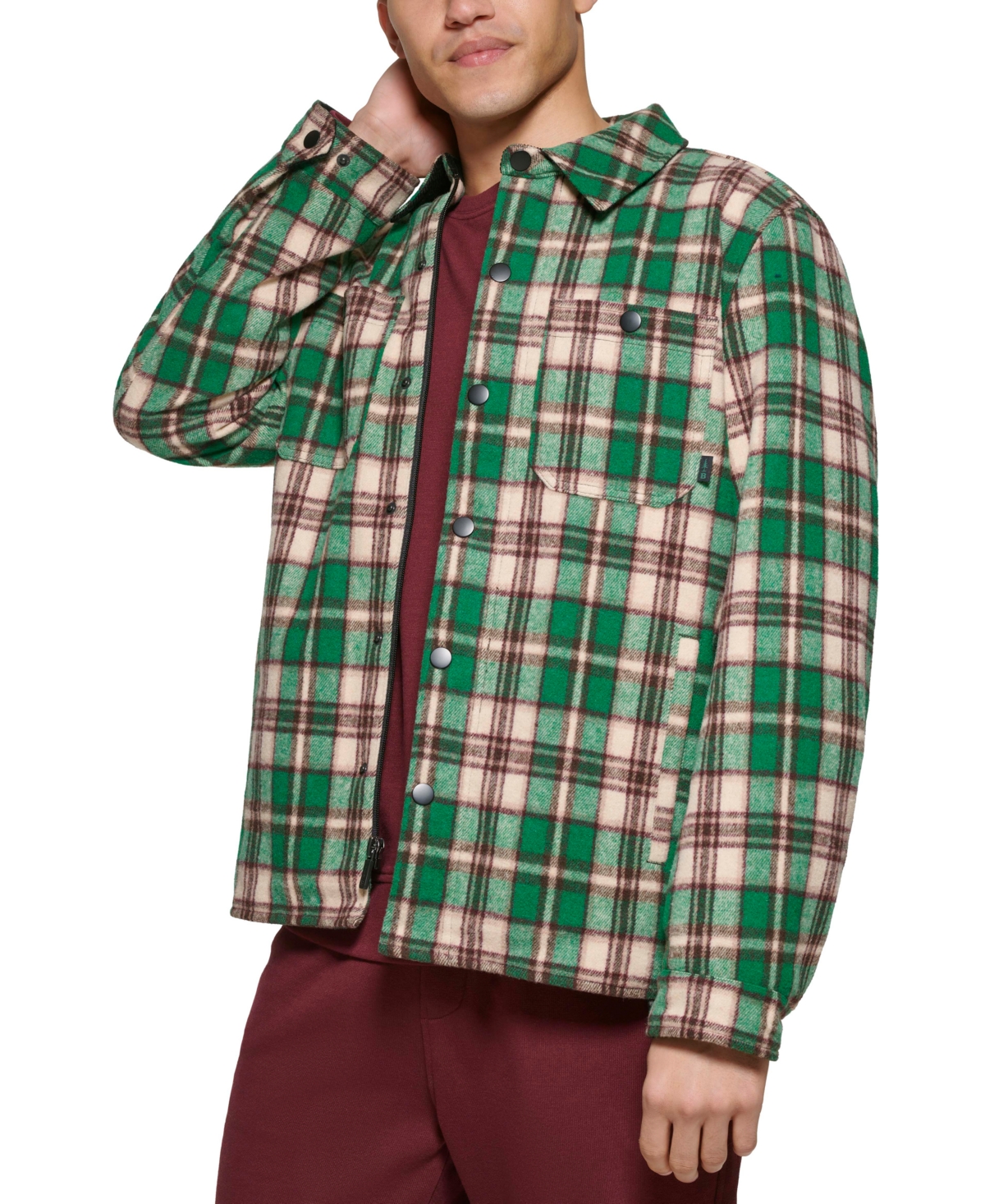 Bass Outdoor Men's Mission Field Sherpa Lined Shirt Jacket