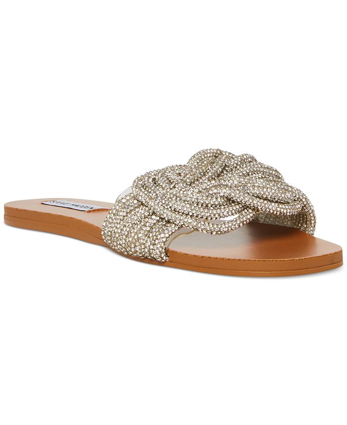 linear main Don't want Steve Madden Women's Adore Rhinestone Knotted Flat Sandals & Reviews -  Sandals - Shoes - Macy's