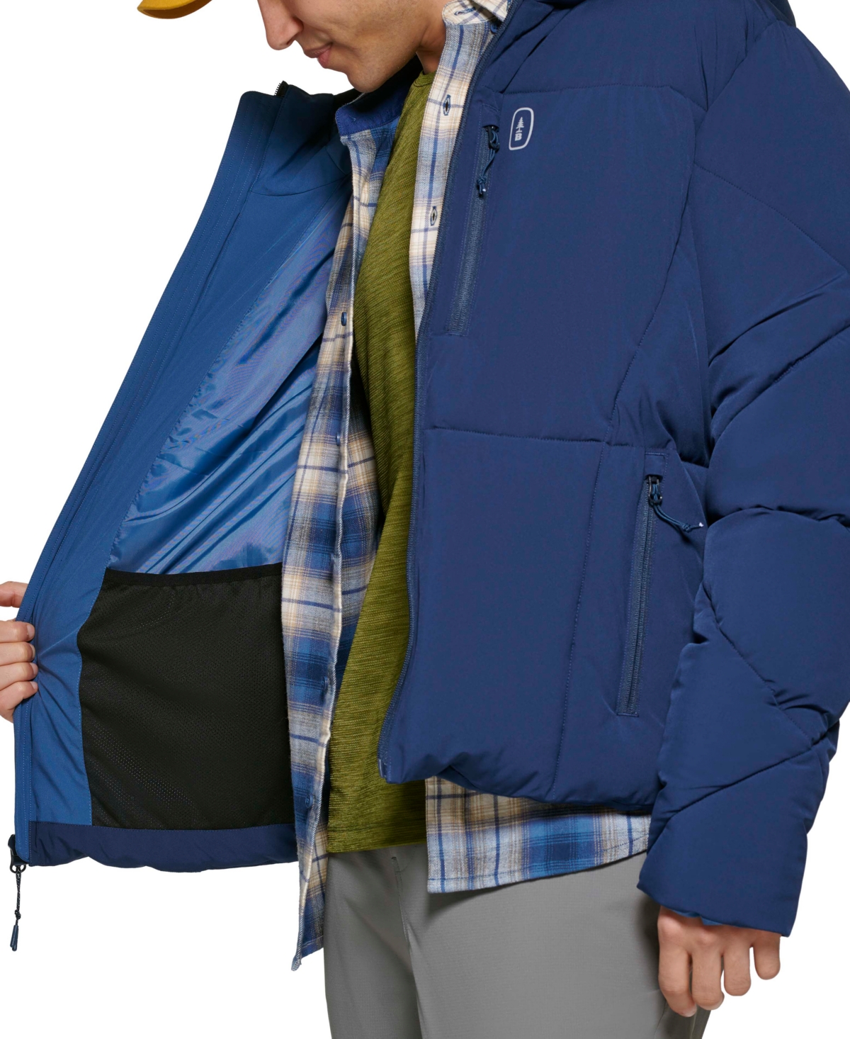 Bass Outdoor Men's Glacier Quilted Full-Zip Hiking Puffer Jacket