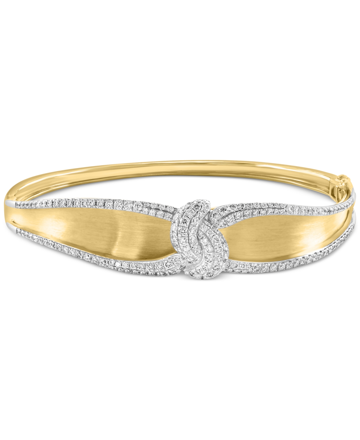 Effy Diamond Swirl Bangle Bracelet (1-3/4 ct. t.w.) in 14k Two Tone Gold - Two Toned