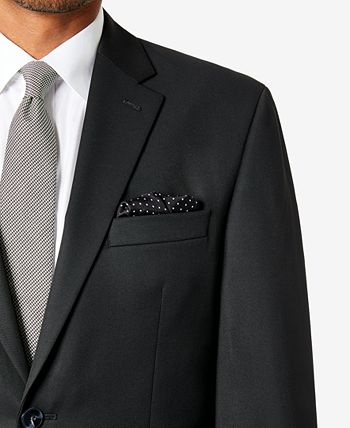 Sean John - Men's Classic-Fit Black Solid Suit Jacket