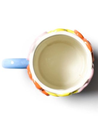 by Laura Johnson Flowers Shaped Mug 16 oz 