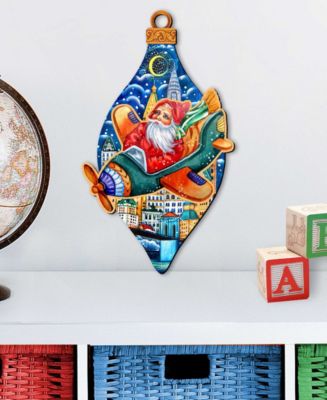 Flying Up to The Town Scenic Decorative Ornament Large