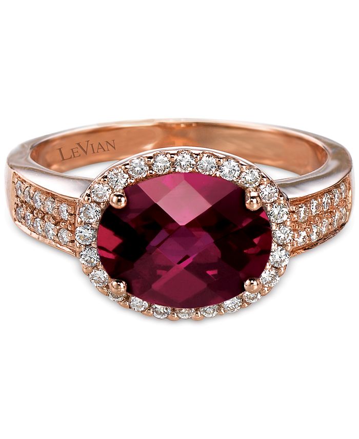 Le Vian Raspberry Rhodolite (2-1/2 ct. t.w.) & Vanilla Diamond (1/4 ct ...