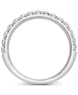 Diamond Half Circle Wedding Band (1/2 ct. t.w.) in Platinum