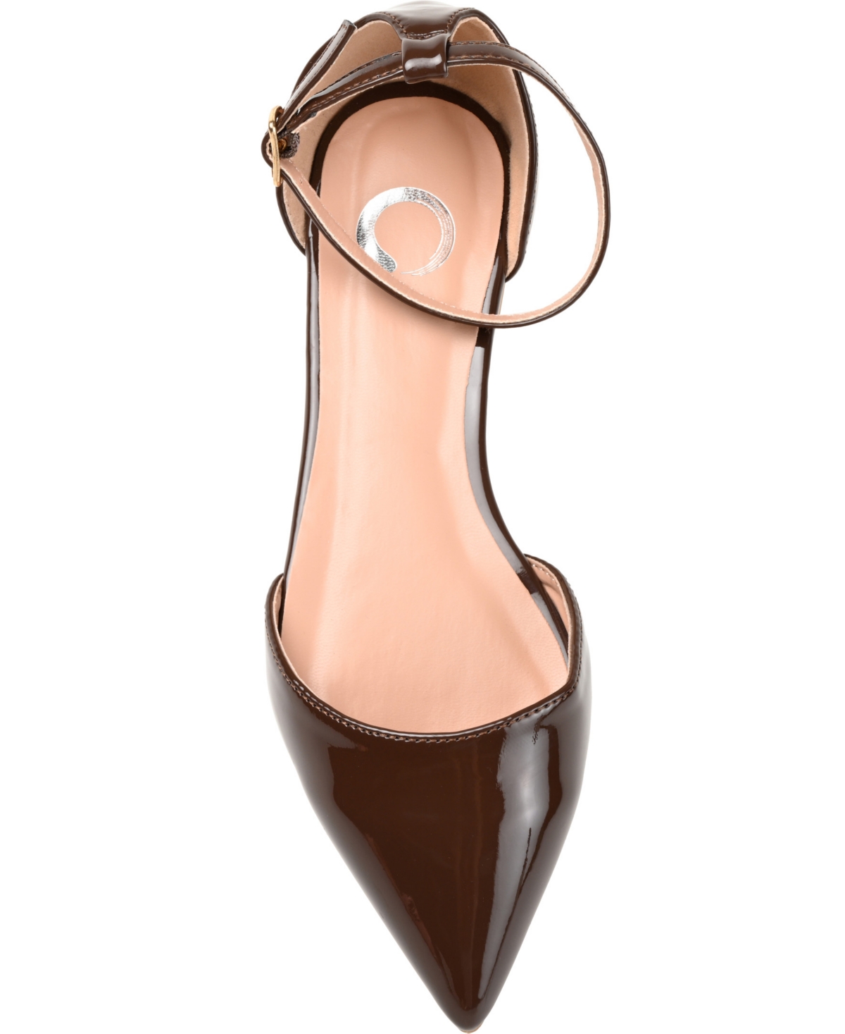 Journee Collection Women's Reba Ankle Strap Pointed Toe Flats