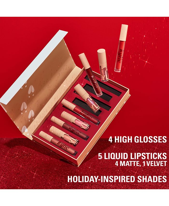 Kylie Cosmetics 9Pc. Holiday Collection Liquid Lipstick & High Gloss