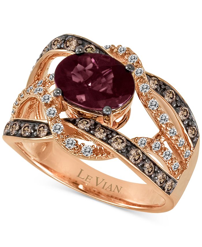 Le Vian Raspberry Rhodolite (1-3/4 ct. t.w.) & Diamond (5/8 ct. t.w ...