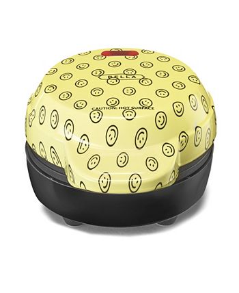 Bella Printed Mini Waffle Maker - Yellow Smiley - Yellow Smiley