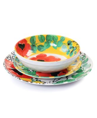 Ashley Melamine 12 Pc. Dinnerware Set, Service for 4