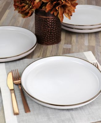 Alejandro Gold-Tone Dinner Plates, Set of 6