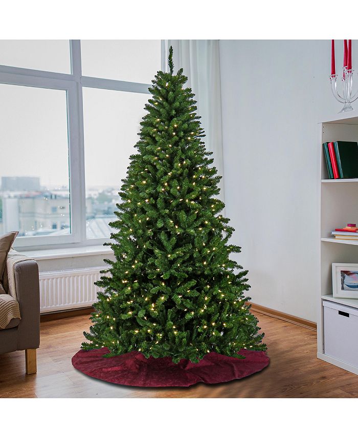 National Tree Company 7.5' PreLit Crater Pine Tree with LED Lights