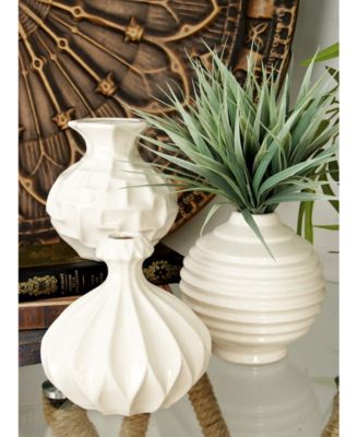 Ceramic Modern 3 Piece Vase Set