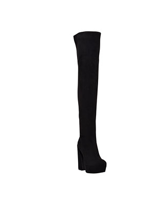 GUESS Women's Cristy Heavy Heel Platform Over The Knee Boots & Reviews - Boots - Shoes - Macy's