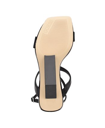 GUESS Women's Bacio Wedge Dress Sandals - Macy's