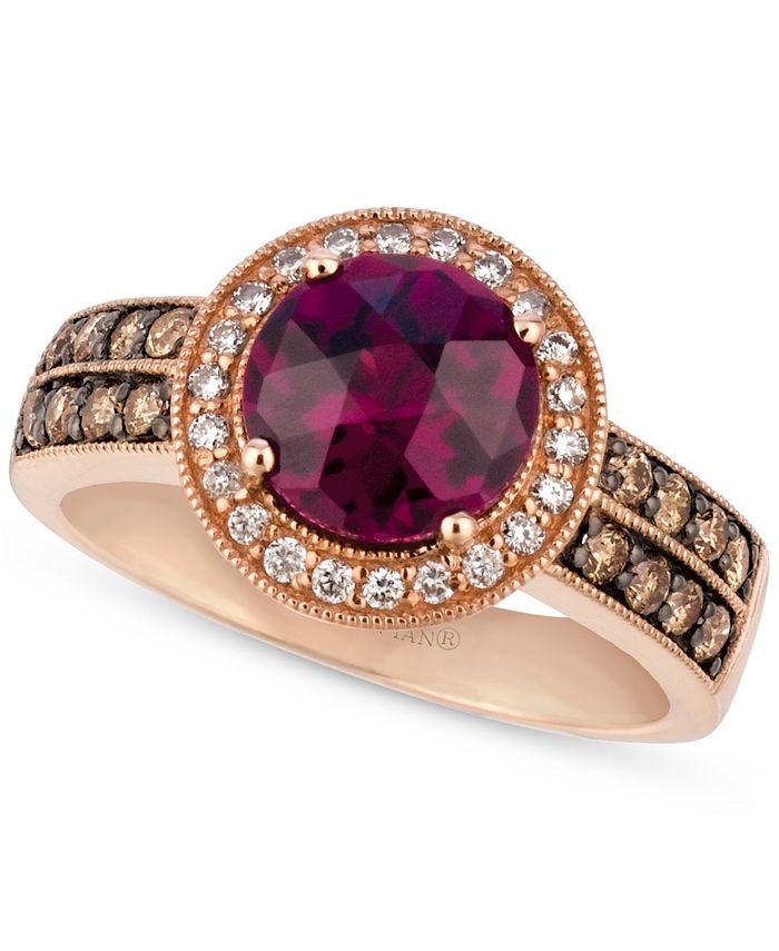Le Vian Raspberry Rhodolite (2-1/5 ct. t.w.) & Diamond (1/2 ct. t.w ...