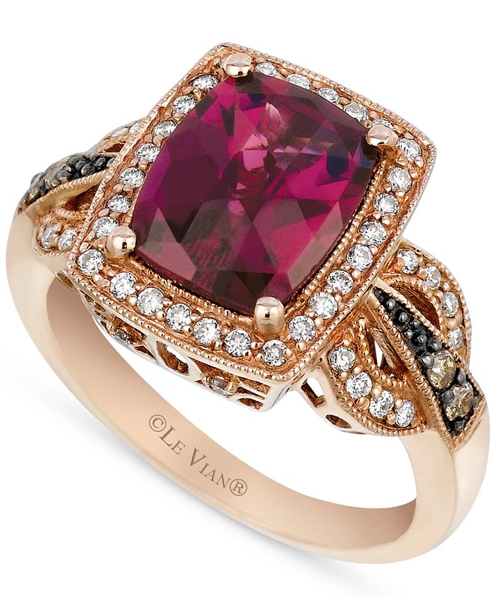 Le Vian Raspberry Rhodolite (3-1/20 ct. t.w.) & Diamond (1/3 ct. t.w ...