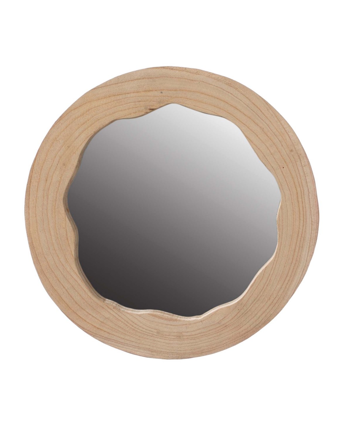 Decorative Round Wall Mirror - Natural