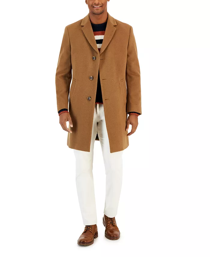 Men's Classic-Fit Camber Wool Overcoat - thumbnail 7
