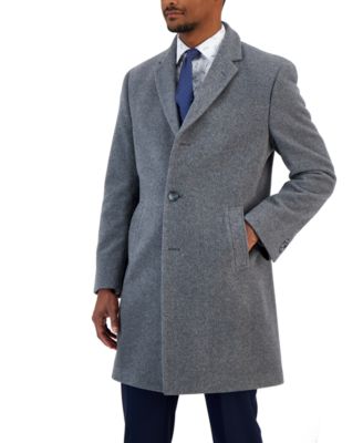 Nautica Men's Barge Classic Fit Wool/Cashmere Blend Solid Overcoat ...