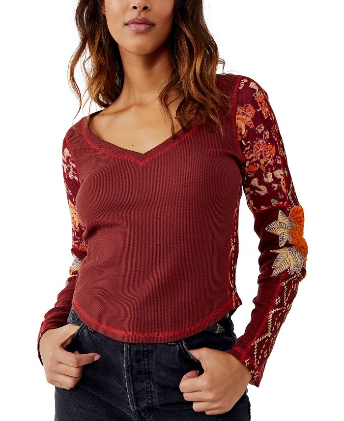 Free People Women's Amara Embroidery-Trimmed Top - Macy's