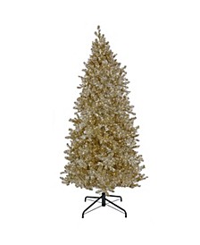 9' Pre-Lit Christmas Platinum Metallic Tree