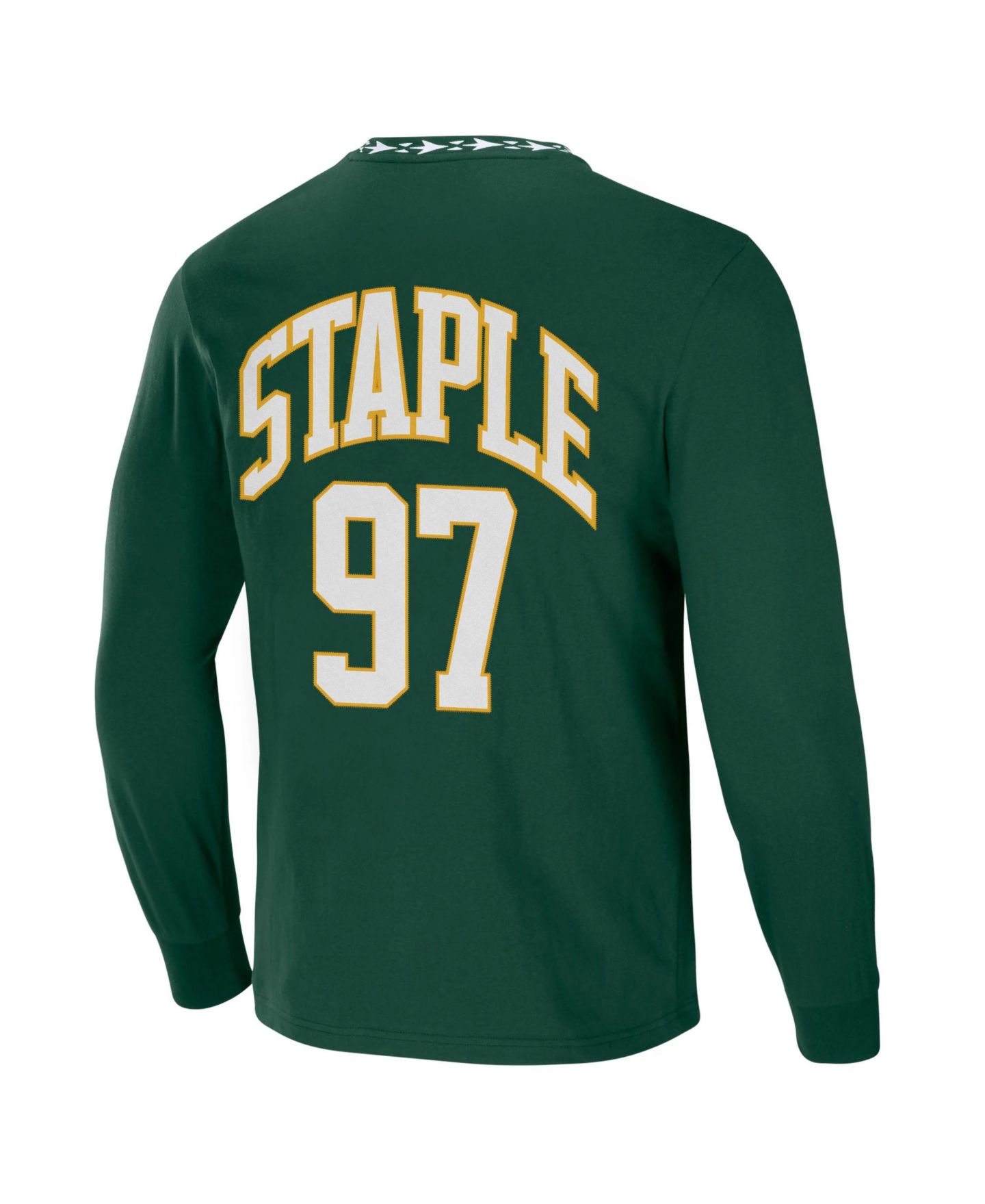 Мужская футболка NFL Properties NFL X Staple Hunter Green Green Bay Packers Core Long Sleeve Jersey Style — фото 4