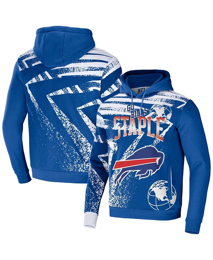 Buffalo Bills Mitchell & Ness Allover Print Fleece Pullover