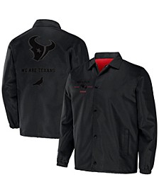 Men's NFL X Staple Black Houston Texans Embroidered Nylon Jacket