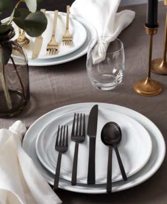 Allay Midnight 20 Piece Everyday Flatware Set, Service For 4