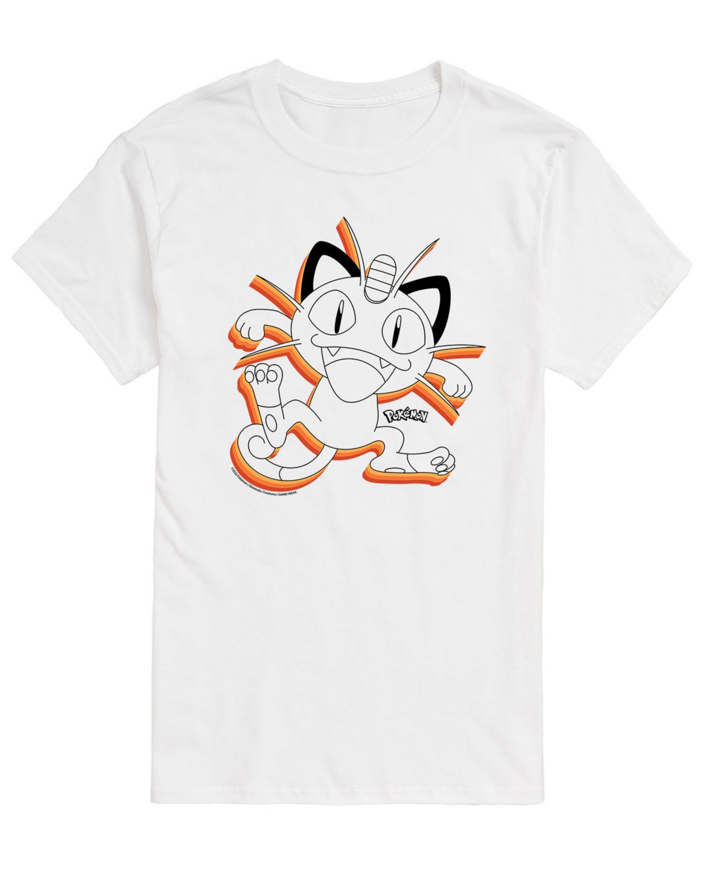 Мужская футболка AIRWAVES Pokemon Meowth Graphic, цвет: Белый — фото 1