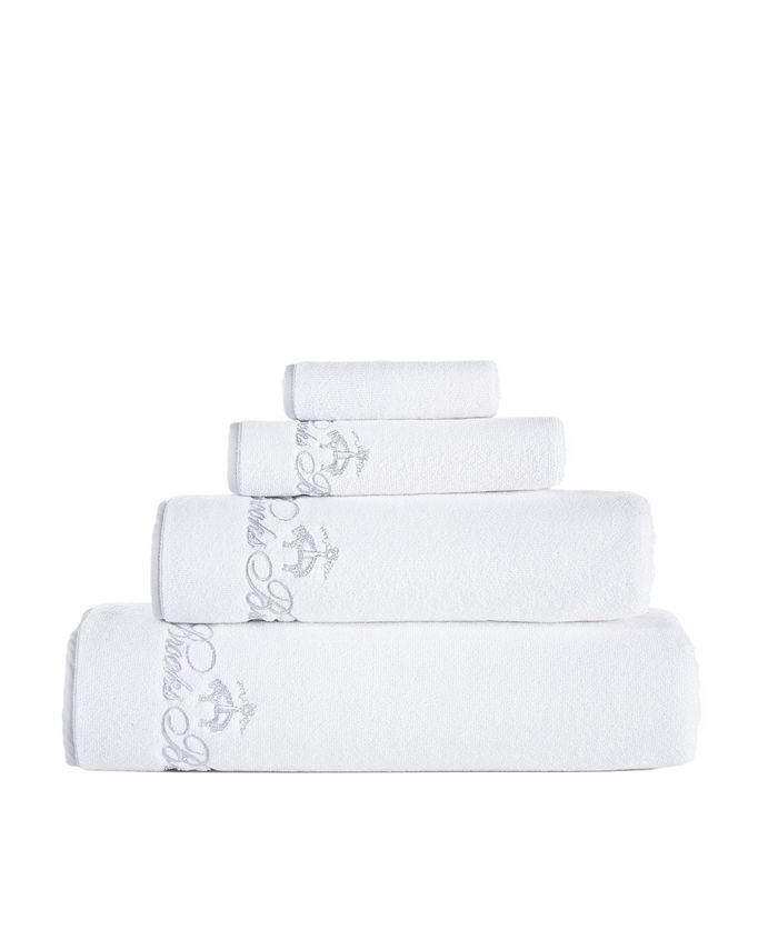 $420 NEW Brooks Brothers 8 PC TOWEL SET Embroidered Bath Hand