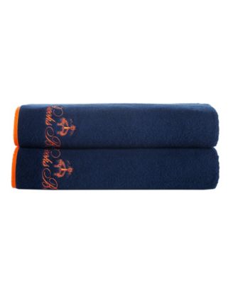 Contrast Frame Bath Towels