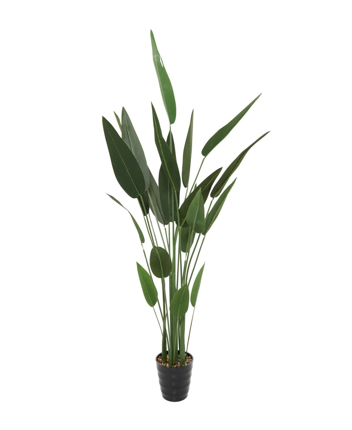 Contemporary Bird of Paradise Artificial Plant, 61" - Green
