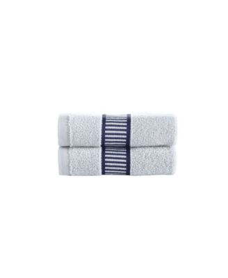 Brooks Brothers Fancy Border Bath Towels In White