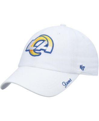 Women's '47 White Los Angeles Rams Miata Clean Up Logo Adjustable Hat
