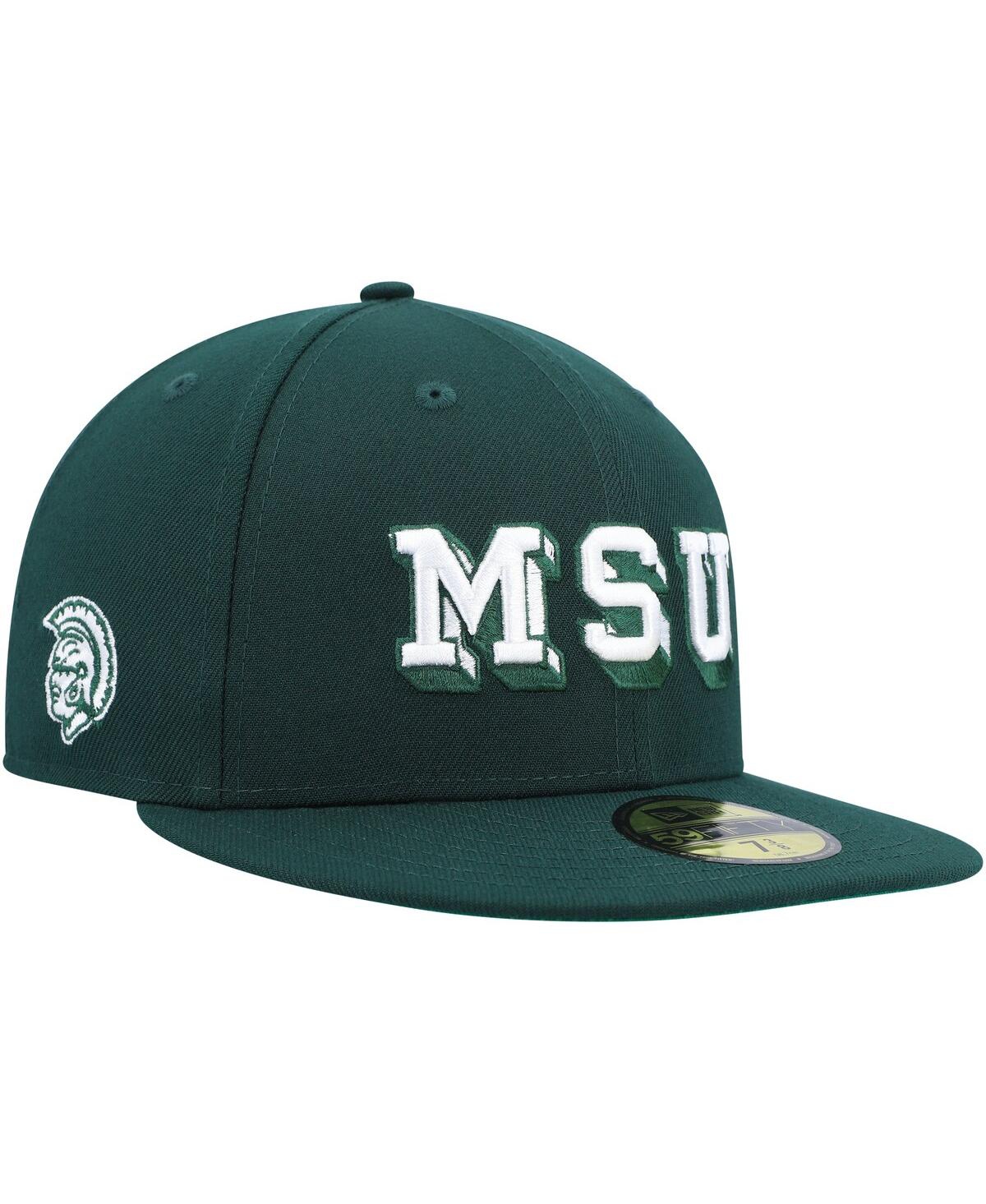 Men's New EraMichigan State Spartans Vault Multi 59FIFTY Fitted Hat - Green
