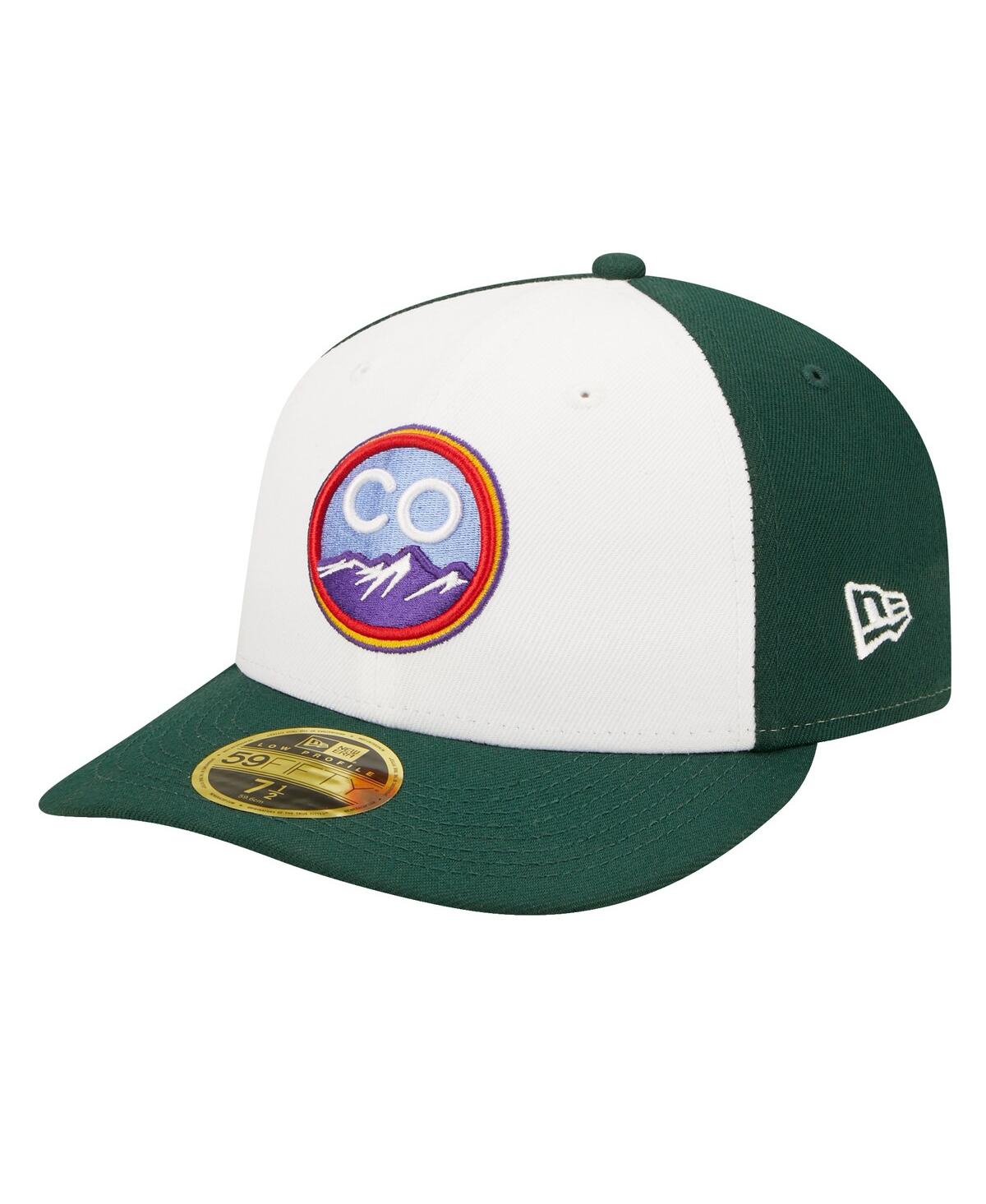 Shop New Era Men's  Green Colorado Rockies City Connect Low Profile 59fifty Fitted Hat